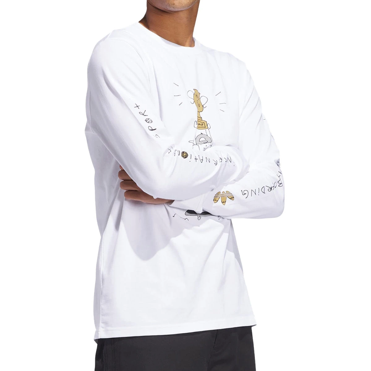 Adidas HJ Champ Long Sleeve T-Shirt - White 4 Adidas HJ Champ Long Sleeve T-Shirt - White - Image 2