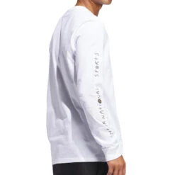 Adidas HJ Champ Long Sleeve T-Shirt - White 9 Adidas HJ Champ Long Sleeve T-Shirt - White -DADDIES Skate Gear 196477516608 3