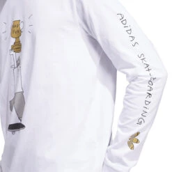 Adidas HJ Champ Long Sleeve T-Shirt - White 11 Adidas HJ Champ Long Sleeve T-Shirt - White -DADDIES Skate Gear 196477516608 5