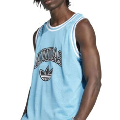 Adidas Varsity Basketball Tank Top - App Sky Rush -DADDIES Skate Gear 196477614236 3