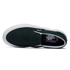 Vans Skate Slip-on Shoes - Green/White -DADDIES Skate Gear 196570641351 3