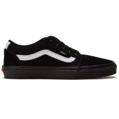 Vans Chukka Low Sidestripe Shoes - Black/Black/White