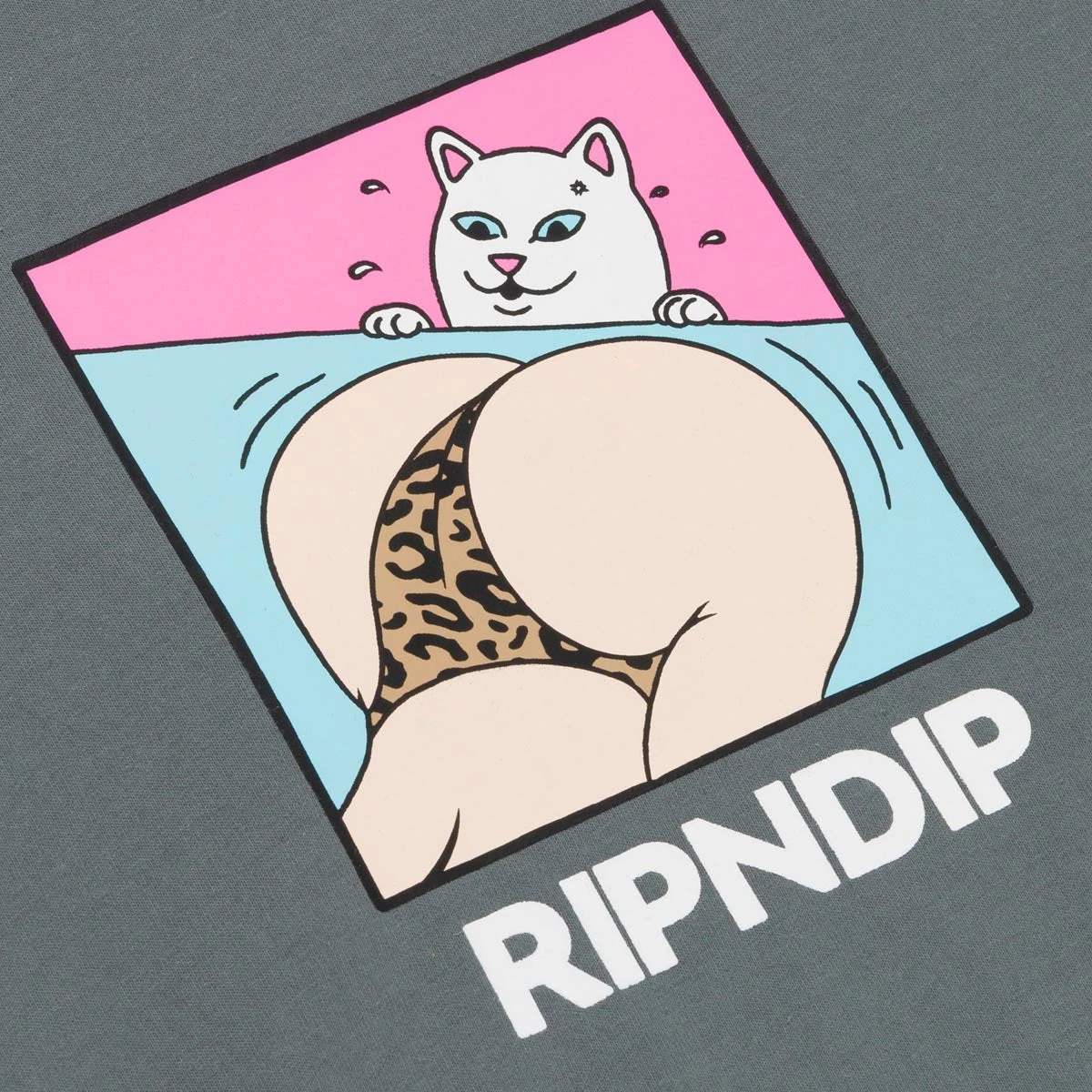 RIPNDIP Peaches And Nerm T-Shirt - Charcoal 4 RIPNDIP Peaches And Nerm T-Shirt - Charcoal - Image 2
