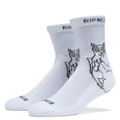 RIPNDIP Lord Nermal Blossom Socks - White
