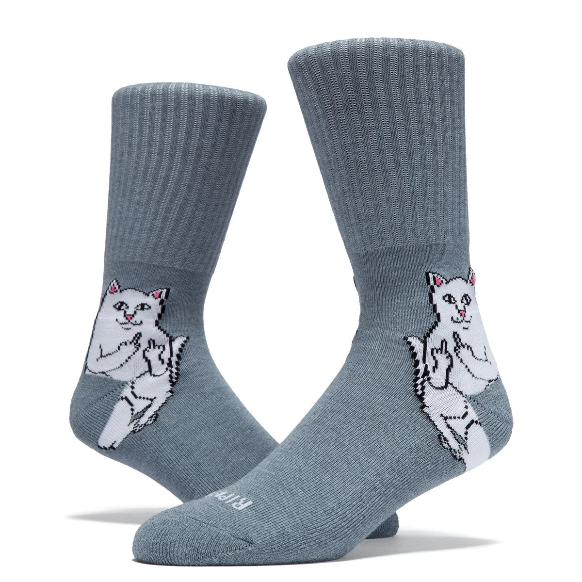 RIPNDIP Lord Nermal Socks - Charcoal Heather II 4 RIPNDIP Lord Nermal Socks - Charcoal Heather II - Image 2
