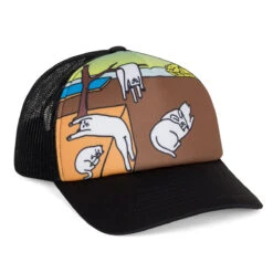 RIPNDIP Nermali Trucker Hat - Black 8 RIPNDIP Nermali Trucker Hat - Black -DADDIES Skate Gear 196647141708 3