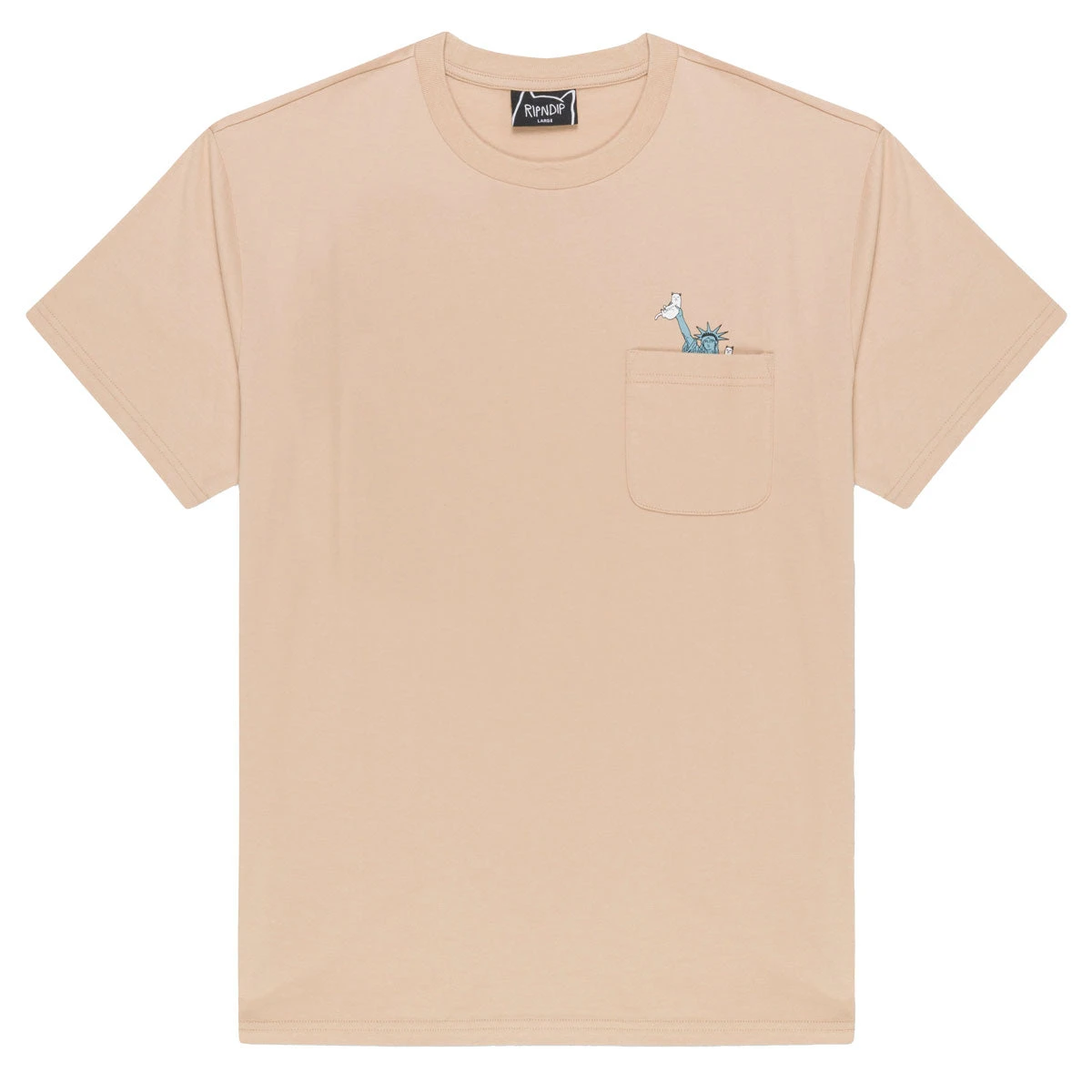 RIPNDIP Liberty Pocket T-Shirt - Almond 3 RIPNDIP Liberty Pocket T-Shirt - Almond