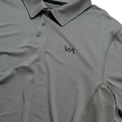 RVCA Sport Vent Polo Shirt - Sage Leaf -DADDIES Skate Gear 196752106982 3
