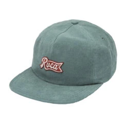 RVCA Pen Script Cord Snapback Hat - Balsam Green