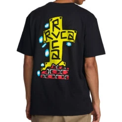RVCA Barbacross T-Shirt - Black -DADDIES Skate Gear 196752212942 4