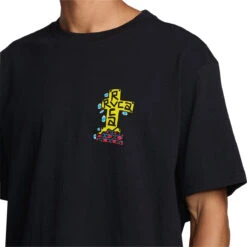 RVCA Barbacross T-Shirt - Black -DADDIES Skate Gear 196752212942 5