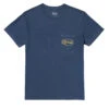 RVCA Contact Scripts Pocket T-Shirt - Moody Blue