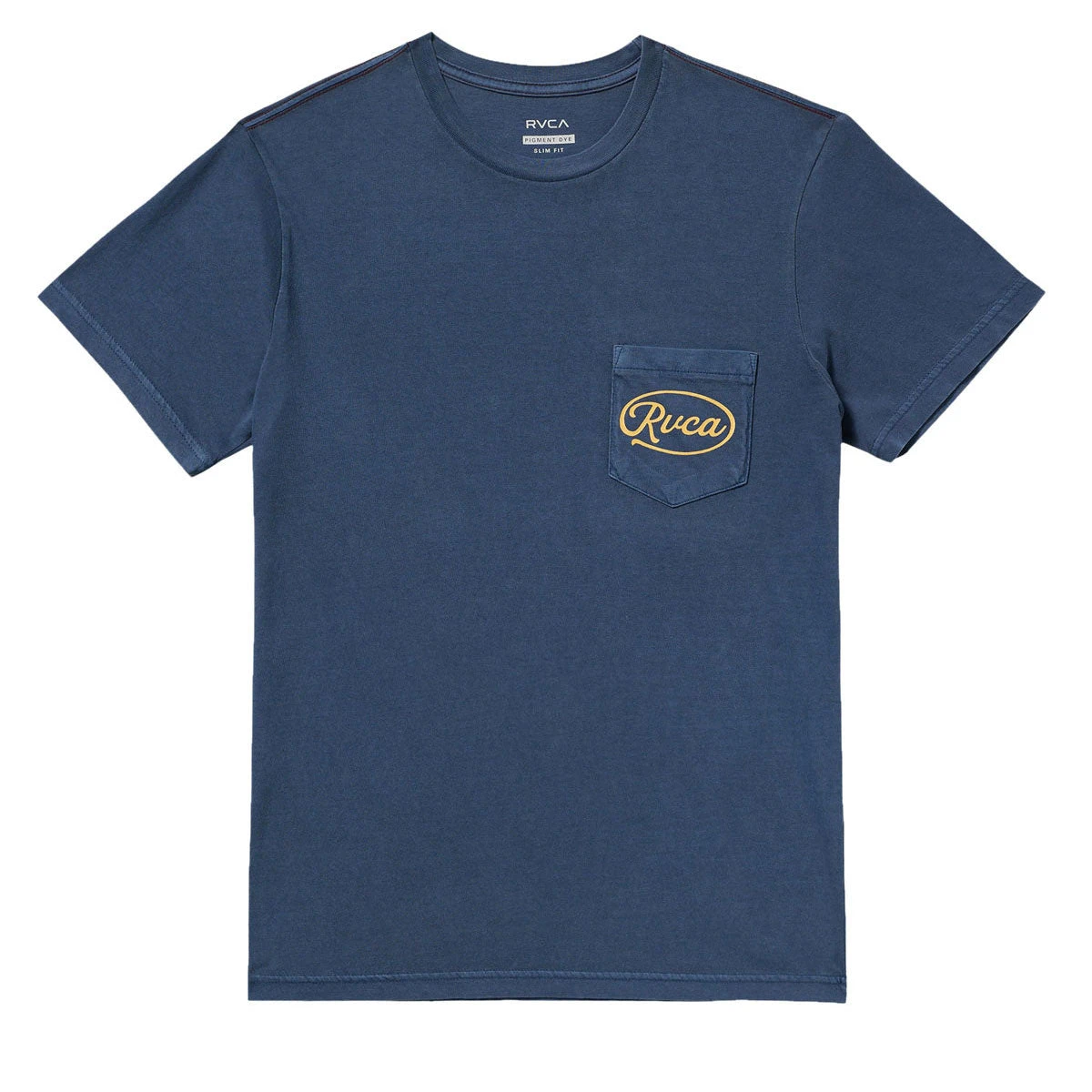RVCA Contact Scripts Pocket T-Shirt - Moody Blue 3 RVCA Contact Scripts Pocket T-Shirt - Moody Blue