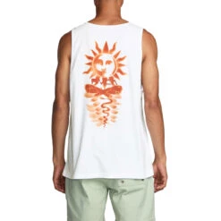 RVCA Sunrex Tank Top - White -DADDIES Skate Gear 196752215448 4