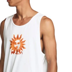 RVCA Sunrex Tank Top - White -DADDIES Skate Gear 196752215448 5