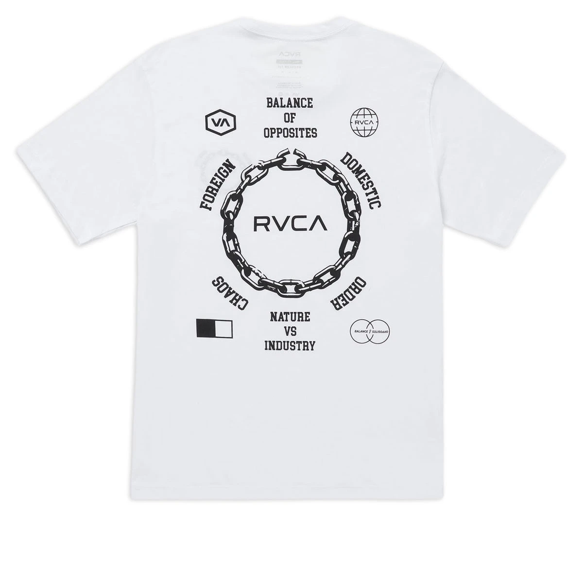 RVCA Chain Release T-Shirt - White 3 RVCA Chain Release T-Shirt - White