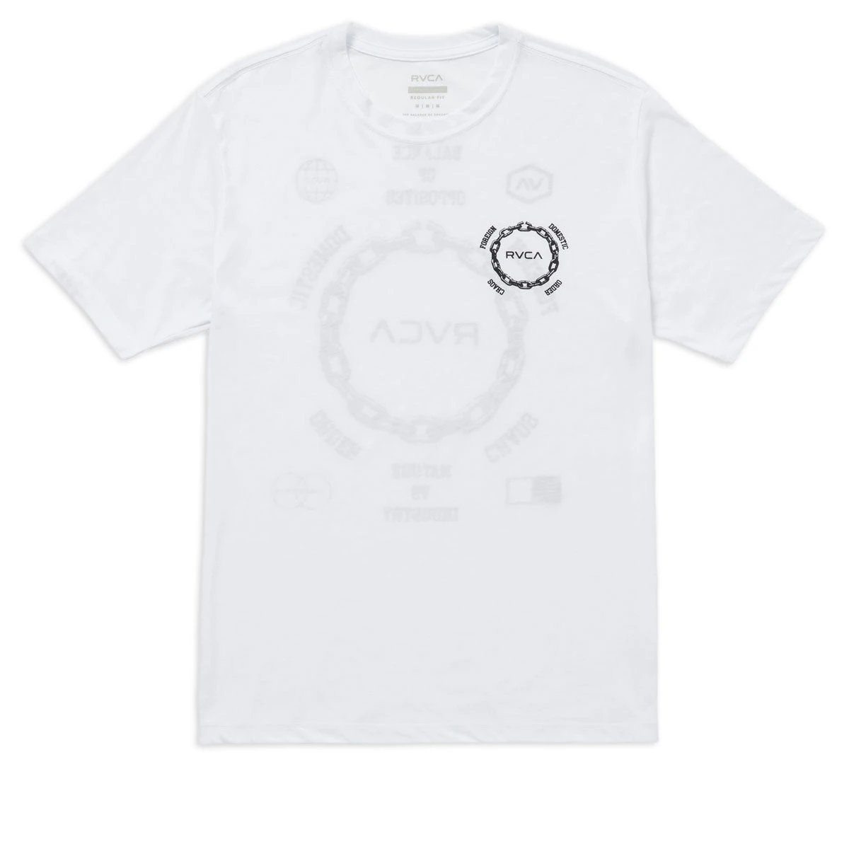 RVCA Chain Release T-Shirt - White 4 RVCA Chain Release T-Shirt - White - Image 2