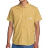 RVCA Exotica Seersucker Shirt - Ochre -DADDIES Skate Gear 196752218593 1