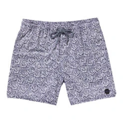 RVCA Barba Roses Elastic 17 Shorts - Light Blue