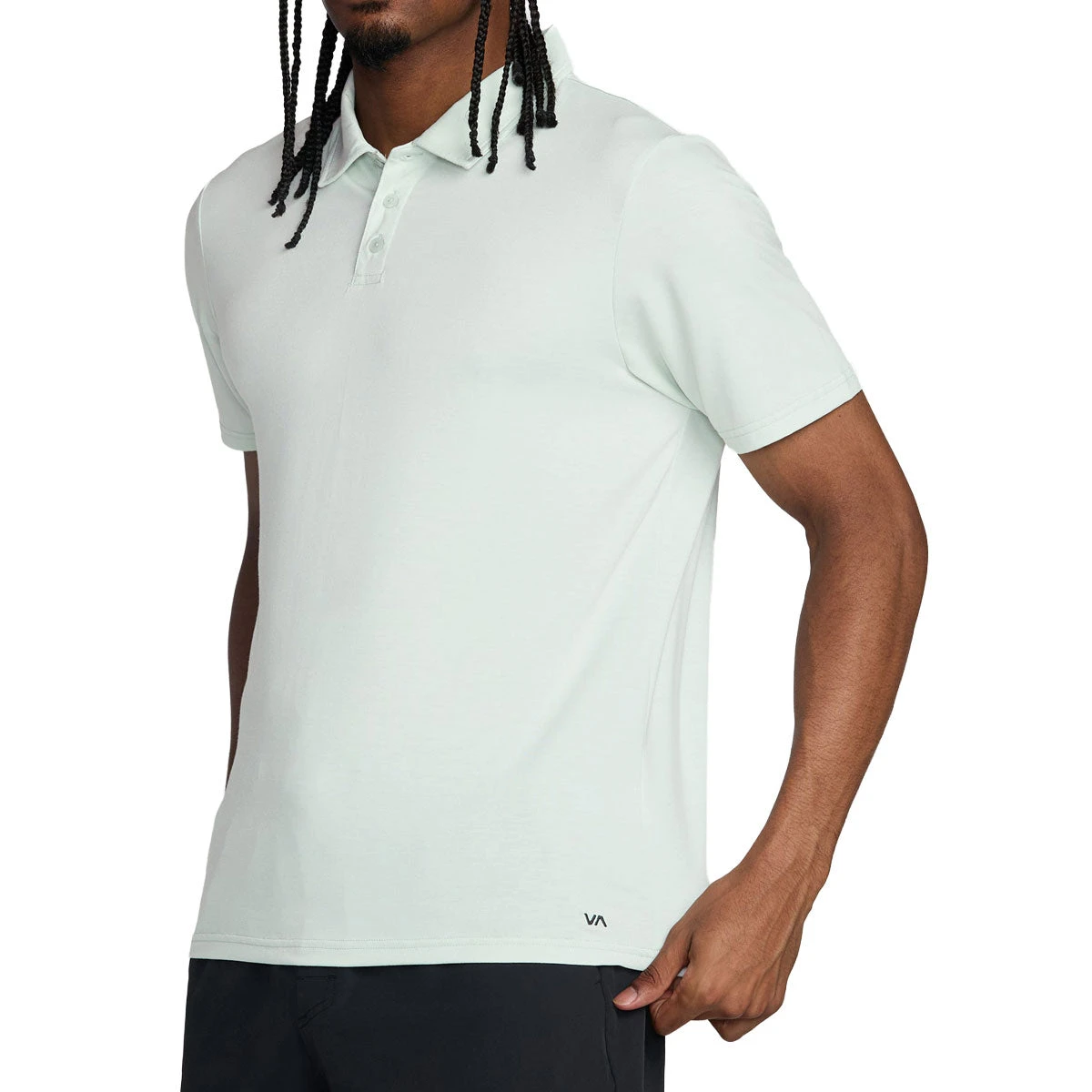 RVCA Balance Polo Shirt - Green Tea 6 RVCA Balance Polo Shirt - Green Tea - Image 4