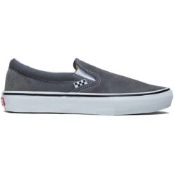 Vans Skate Slip-on Shoes - Pewter/White