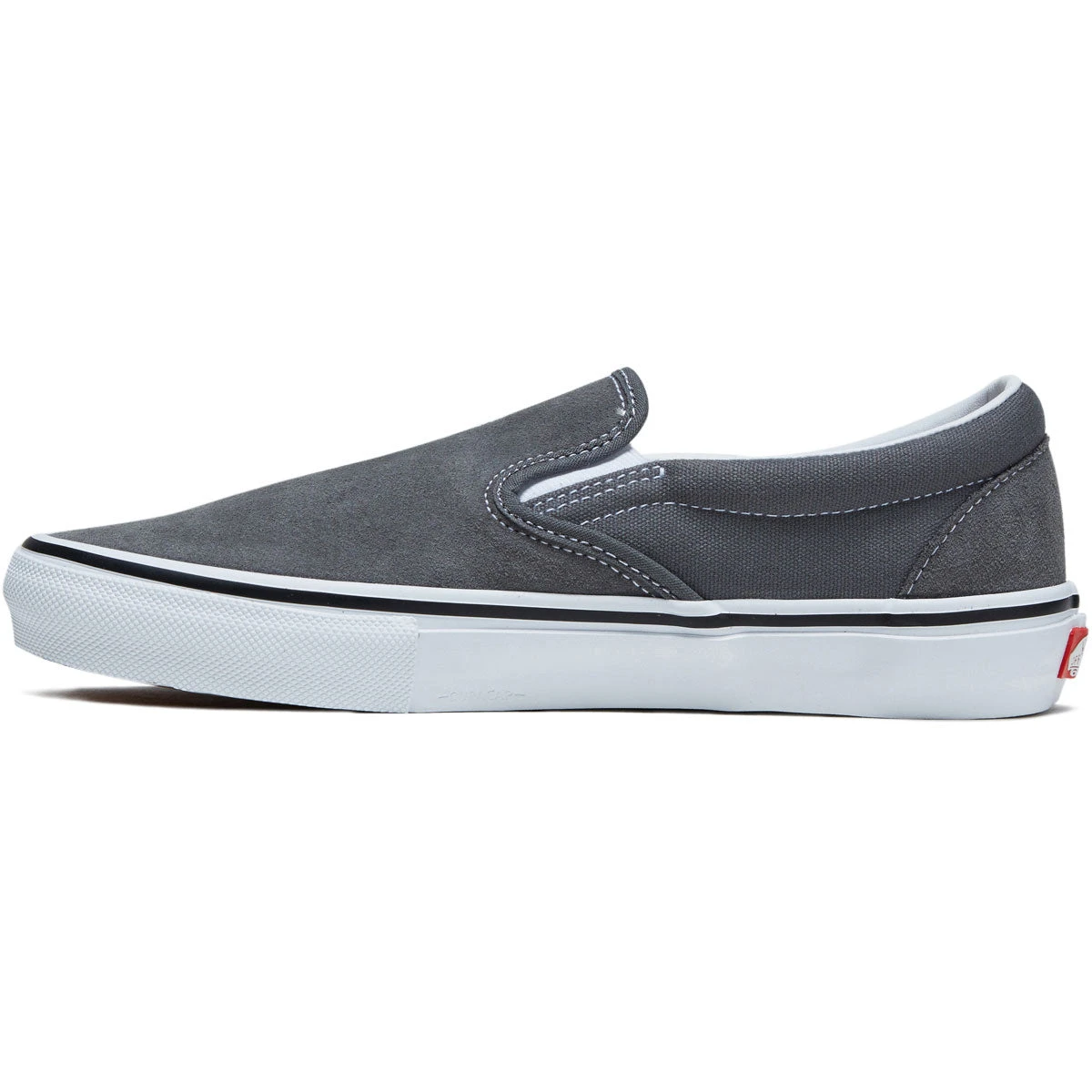 Vans Skate Slip-on Shoes - Pewter/White 4 Vans Skate Slip-on Shoes - Pewter/White - Image 2
