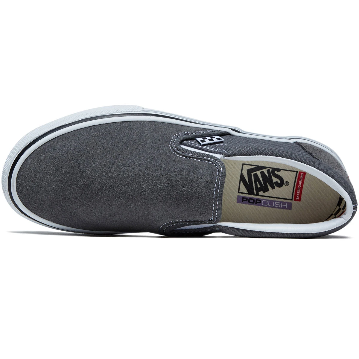 Vans Skate Slip-on Shoes - Pewter/White 5 Vans Skate Slip-on Shoes - Pewter/White - Image 3