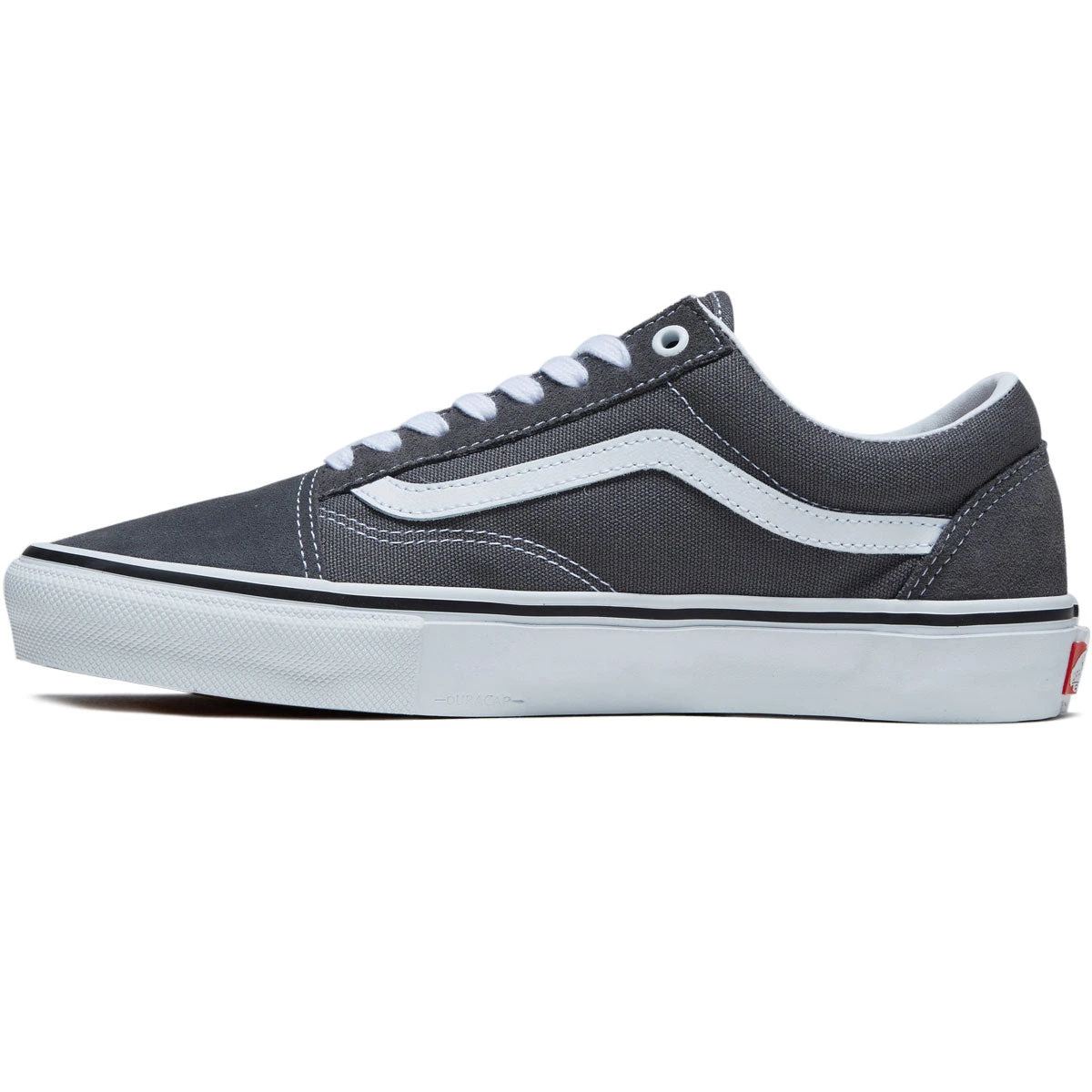 Vans Skate Old Skool Shoes - Pewter/White 4 Vans Skate Old Skool Shoes - Pewter/White - Image 2