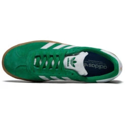 Adidas Gazelle ADV Shoes - Green/Ftwr White/Gold Metallic -DADDIES Skate Gear 197611040140 3
