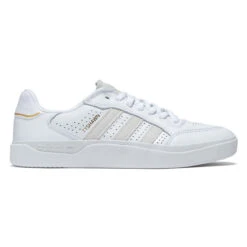 Adidas Tyshawn Low Shoes - Ftwr White/Ftwr White/Gold Metallic
