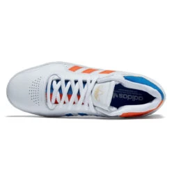 Adidas Tyshawn Shoes - Ftwr White/Orange/Bluebird -DADDIES Skate Gear 197615896873 3