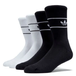 Adidas Skate 2 Pack Of Socks - White/Black