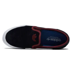 Adidas Shmoofoil Slip On Shoes - Core Black/Red/Ftwr White -DADDIES Skate Gear 197621559335 3