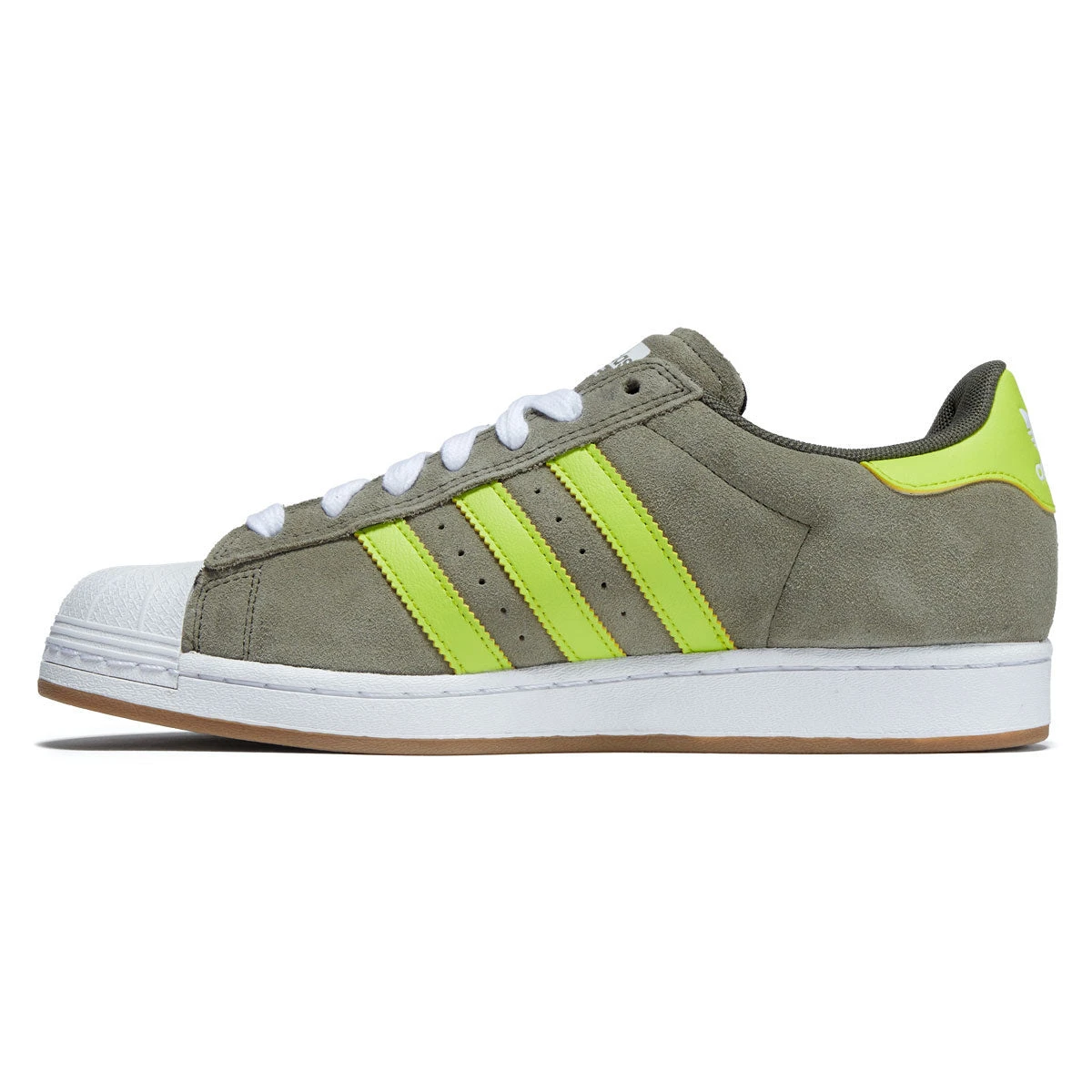 Adidas Superstar ADV Shoes - Olive Strata/Yellow/Gold Metallic 4 Adidas Superstar ADV Shoes - Olive Strata/Yellow/Gold Metallic - Image 2