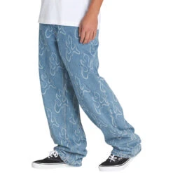 Vans Check-5 Blaze Loose Denim Jeans - Stonewash Blue 8 Vans Check-5 Blaze Loose Denim Jeans - Stonewash Blue -DADDIES Skate Gear 197643408932 3