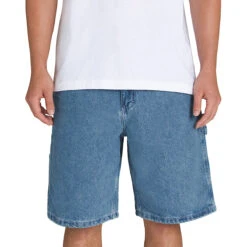 Vans Drill Chore Loose Denim Shorts - Stonewash Black -DADDIES Skate Gear 197643463610 3