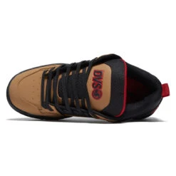 DVS Comanche Shoes - Tan/Black/Red Nubuck -DADDIES Skate Gear 197800123685 3
