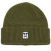 Obey Mid Icon Patch Cuff Beanie - Dull Army -DADDIES Skate Gear 197812014452 1