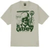 Obey Don't Waste It T-Shirt - Silver Grey -DADDIES Skate Gear 197812073268 1