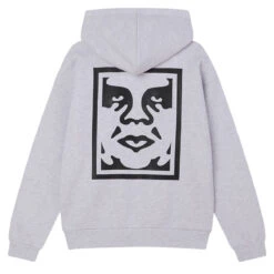 Obey Bold Icon Extra Heavy Hoodie - Ash Grey