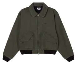 Obey Denim Cwu-45p Jacket - Kombu Green Faded Wash