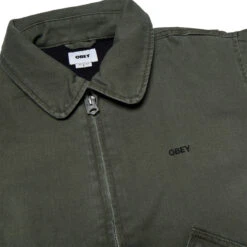 Obey Denim Cwu-45p Jacket - Kombu Green Faded Wash -DADDIES Skate Gear 197812085070 4