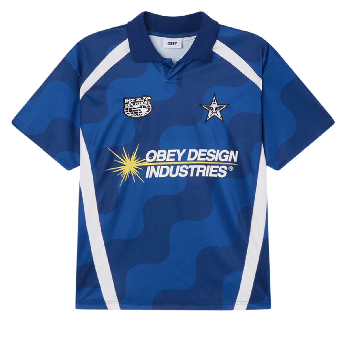 Obey Soccer Jersey - Blue Multi 3 Obey Soccer Jersey - Blue Multi