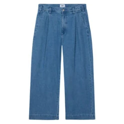 Obey Oliver Denim Pleated Jeans - Light Indigo