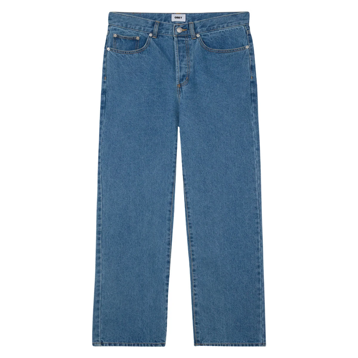 Obey Classic Baggy Denim Jeans - Light Indigo 3 Obey Classic Baggy Denim Jeans - Light Indigo