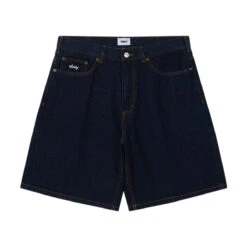 Obey Bigwig Baggy Denim Shorts - Rinse Indigo