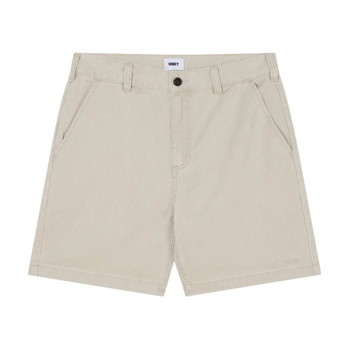 Obey Daily Shorts - Silver Grey 3 Obey Daily Shorts - Silver Grey