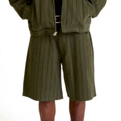 Obey Stripe Baggy Denim Shorts - Duffle Bag Multi -DADDIES Skate Gear 197812108694 3