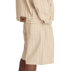 Obey Stripe Baggy Denim Shorts - Pelican Multi -DADDIES Skate Gear 197812108786 4