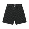 Obey Plaid Baggy Denim Shorts - Black Multi 2 Obey Plaid Baggy Denim Shorts - Black Multi -DADDIES Skate Gear 197812108878 1